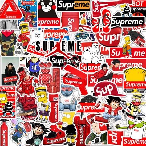 supreme sticker for laptop.